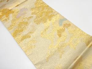 群鶴に松模様織り出し　袋帯